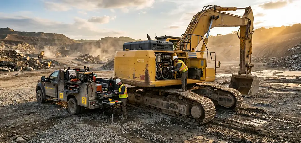On-site mobile service and machinery fleet
